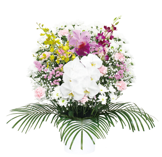 鉢に入っている生花の写真